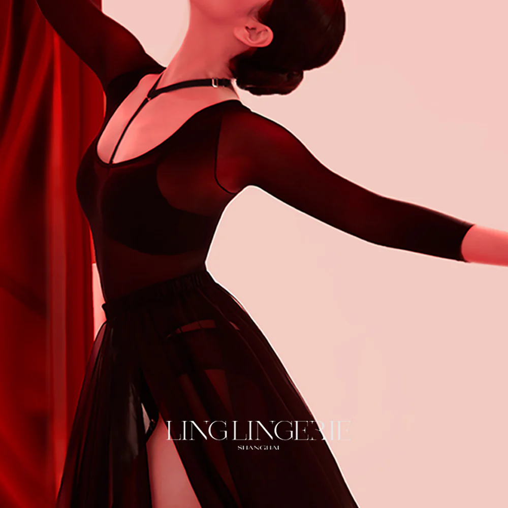 Ling Lingerie Black Bodysuit - Size L - Image 4