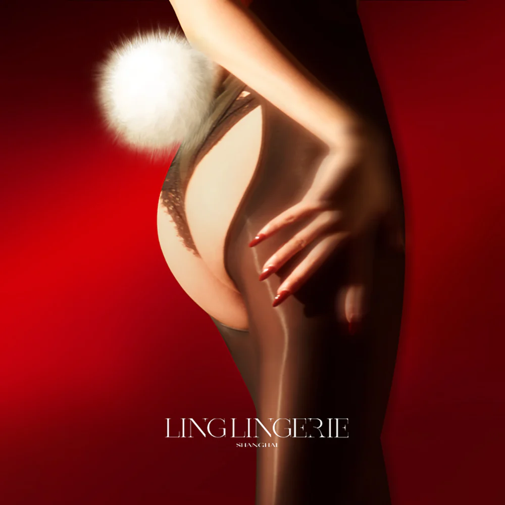 Ling Lingerie Black Stockings - L Size - Image 3