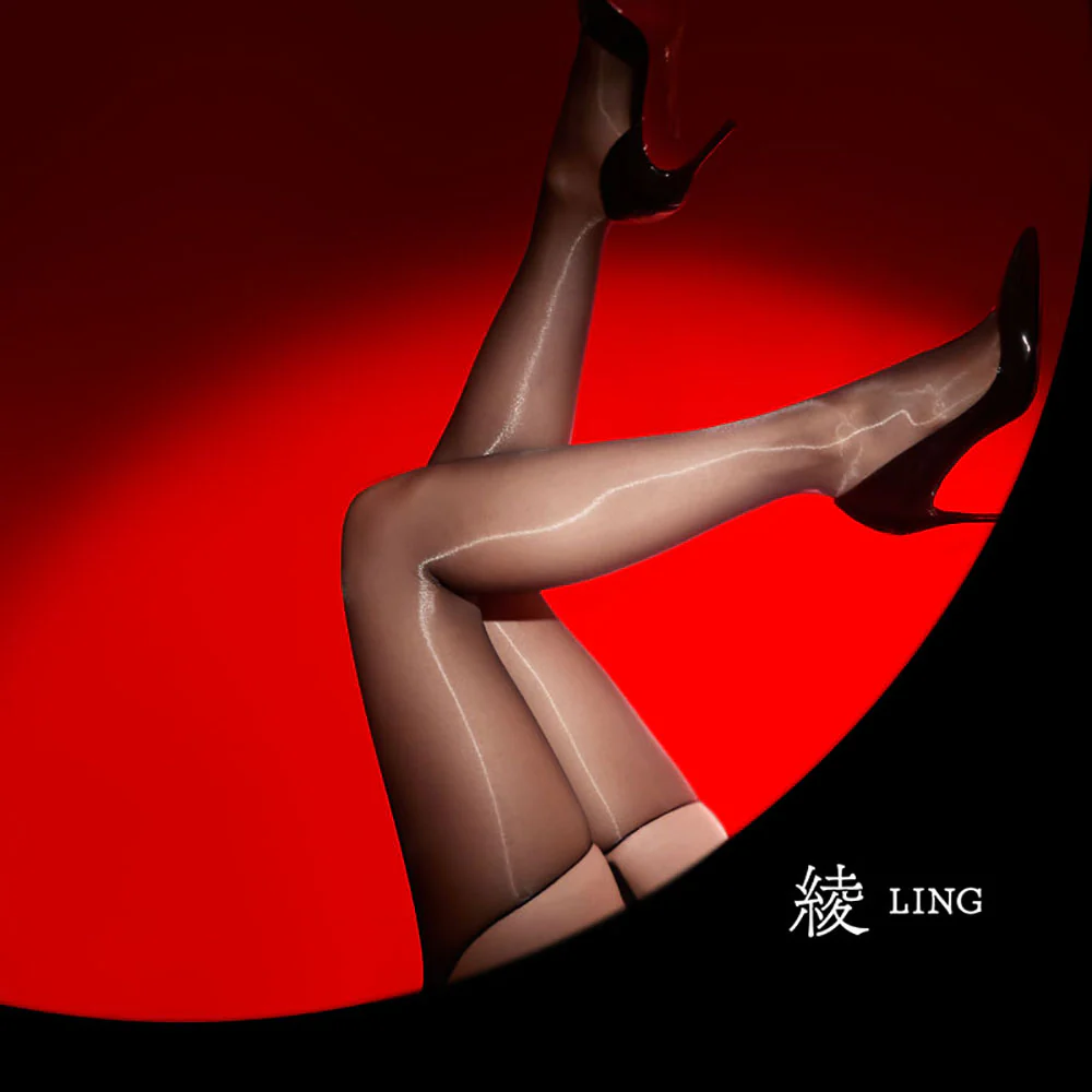 Ling Sheer Pantyhose Black - Size L - Image 5
