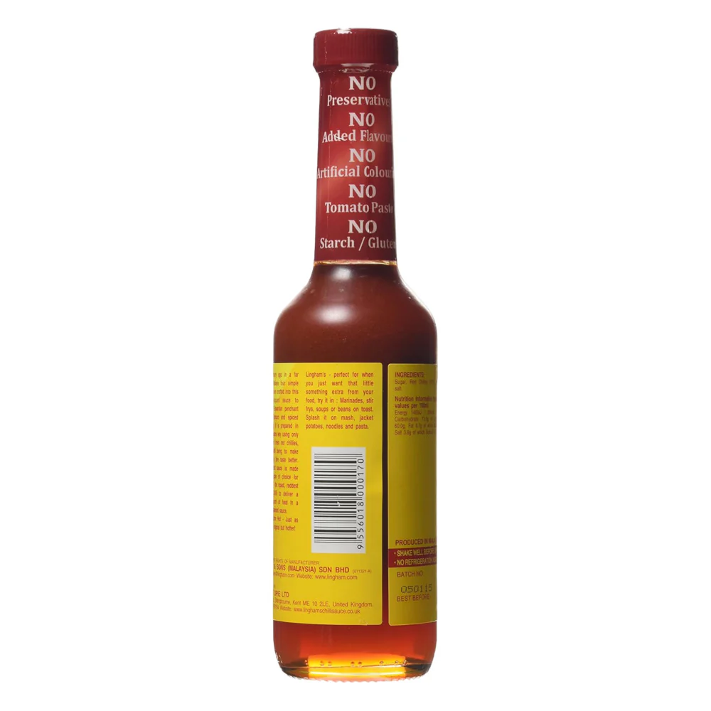 Lingham's Extra Hot Chilli Sauce 280ml - Image 3