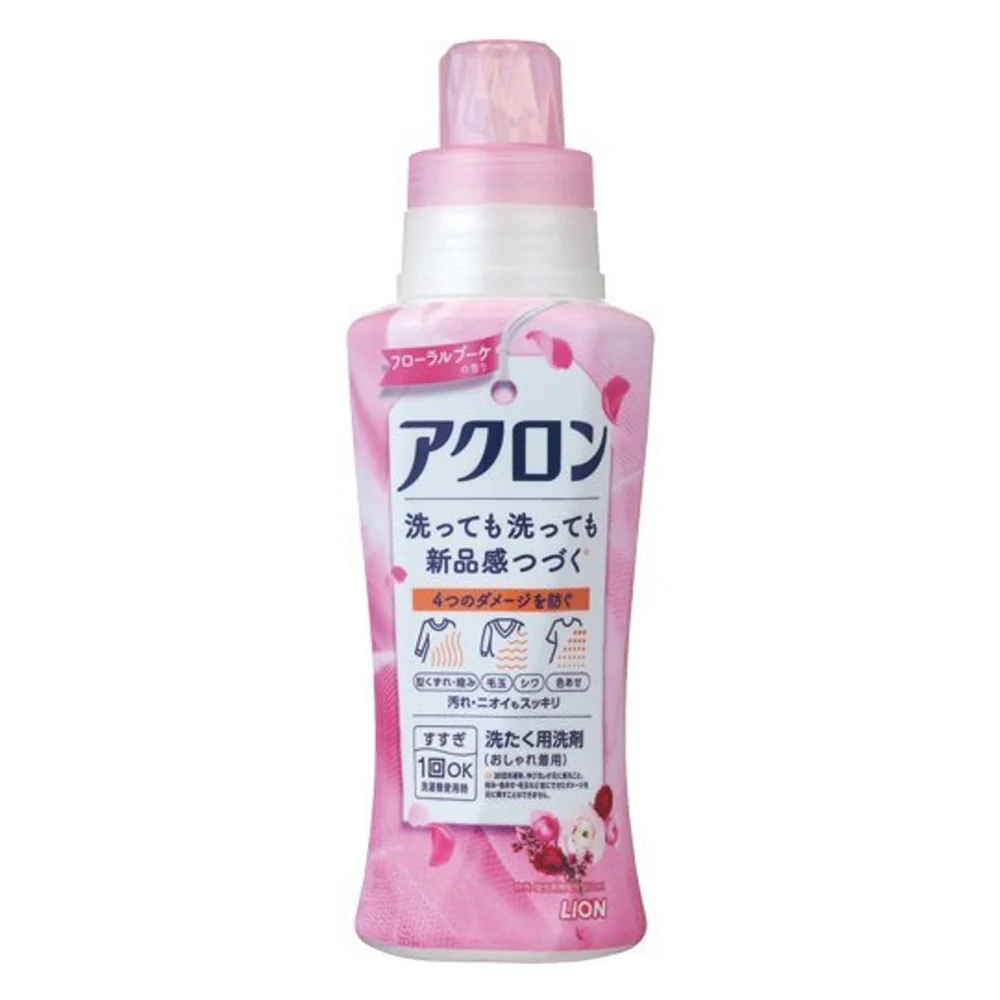 Lion Anti-Shrink and Anti-Wrinkle Laundry Detergent Floral Bouquet - 500ml - Image 2