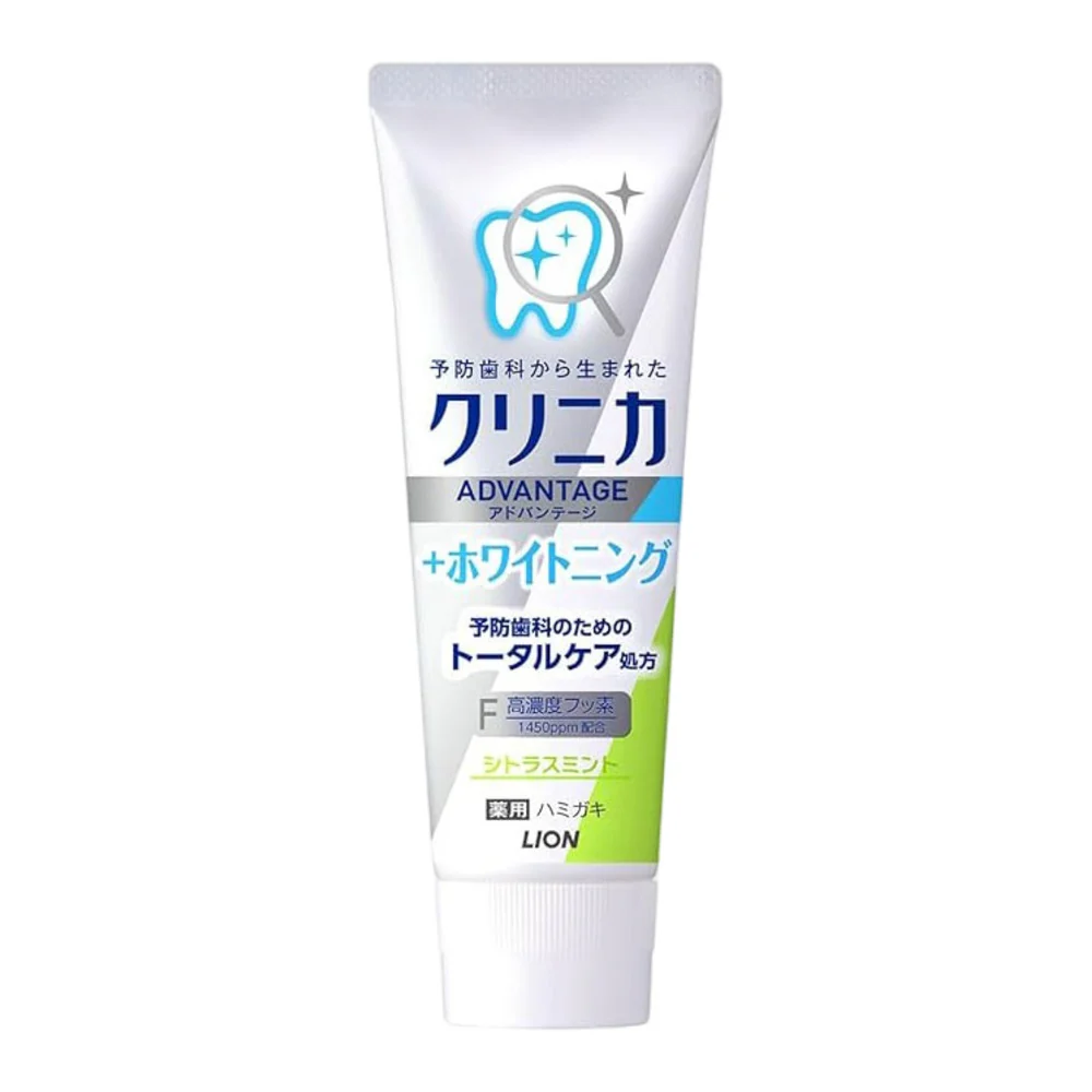 Lion Clinica Advantage Whitening Medicated Toothpaste Citrus Mint 130g