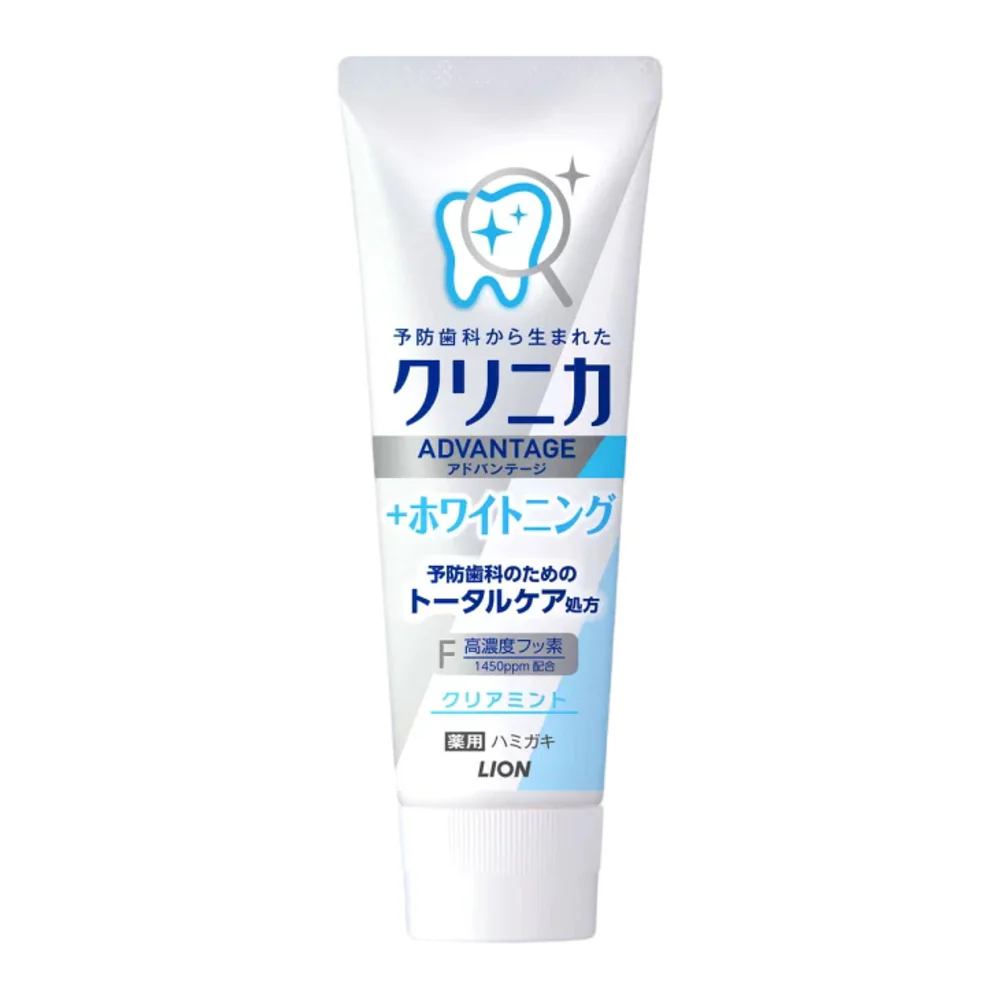 Lion Clinica Advantage Whitening Toothpaste – Clear Mint 130g - 1450ppm Fluoride