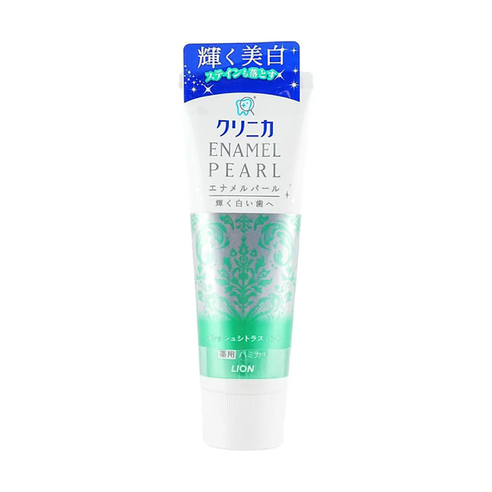 Lion Clinica Enamel Pearl Enzyme Toothpaste - Fresh Citrus Mint, 130g