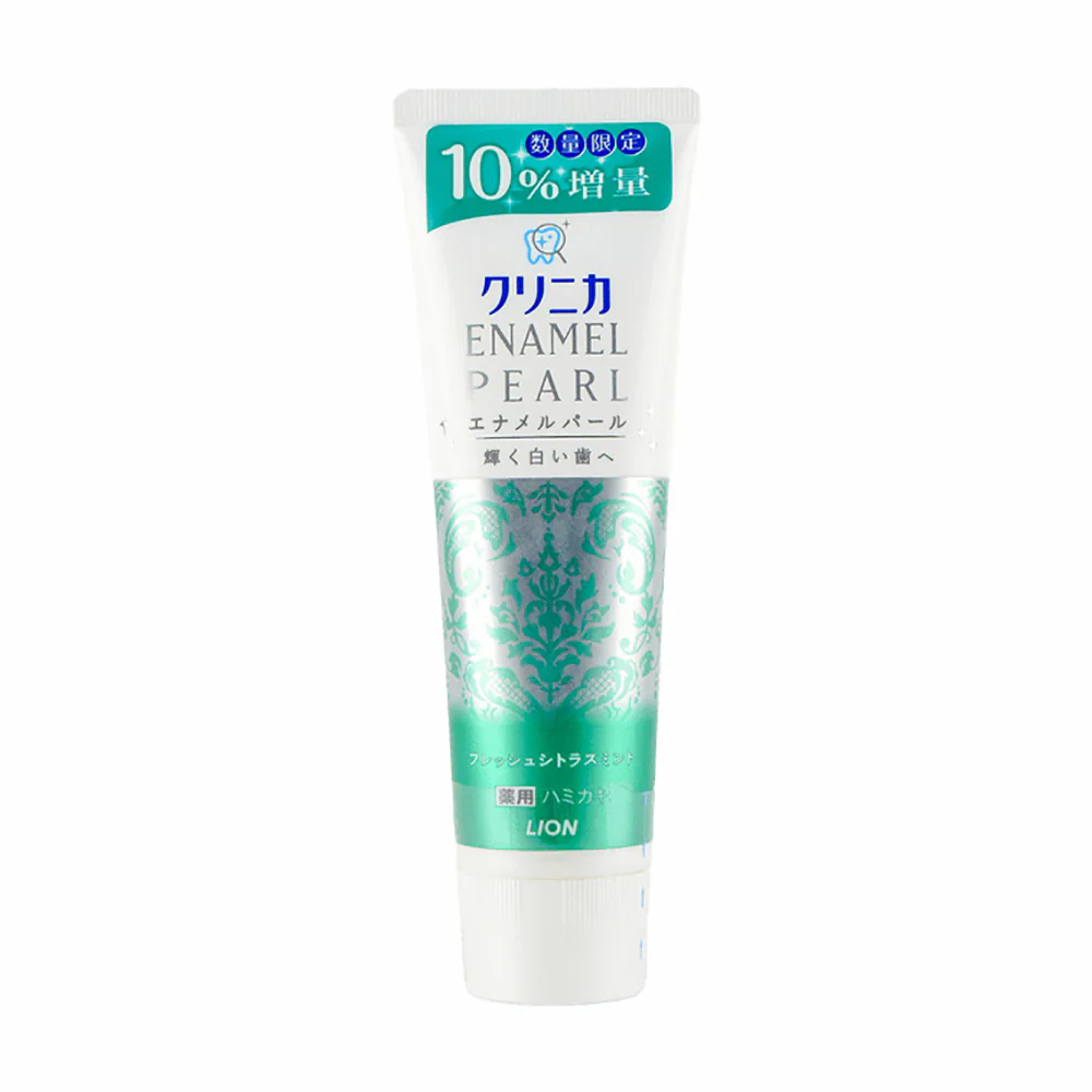 Lion Clinica Enamel Pearl Enzyme Toothpaste - Fresh Citrus Mint, 130g - Image 2