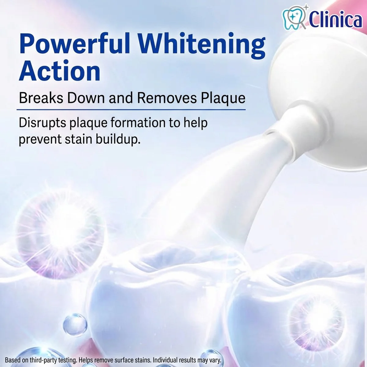 Lion Clinica Enamel Pearl Whitening Enzyme Toothpaste - White Floral Mint 130g - Image 2