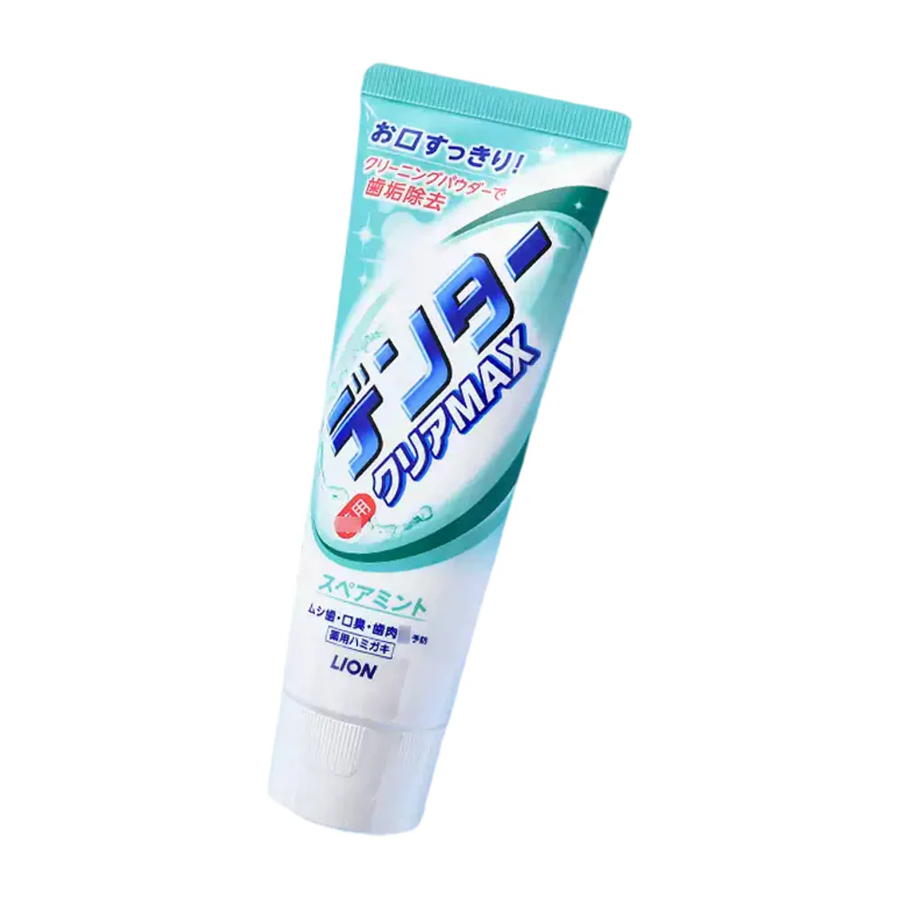 Lion Dentor Clear MAX Spearmint Toothpaste with Micro-Cleaning Particles 140g - Image 4
