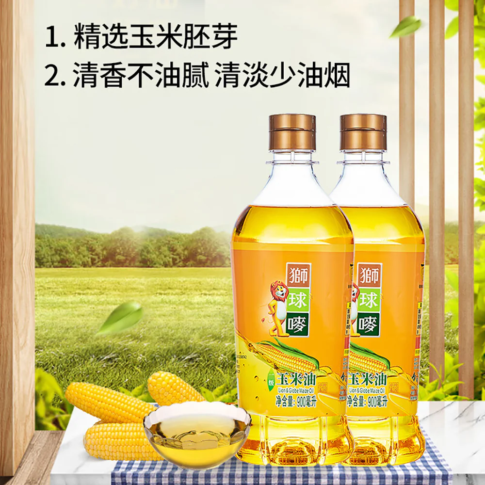 Lion & Globe Corn Oil - 900ml - Image 3
