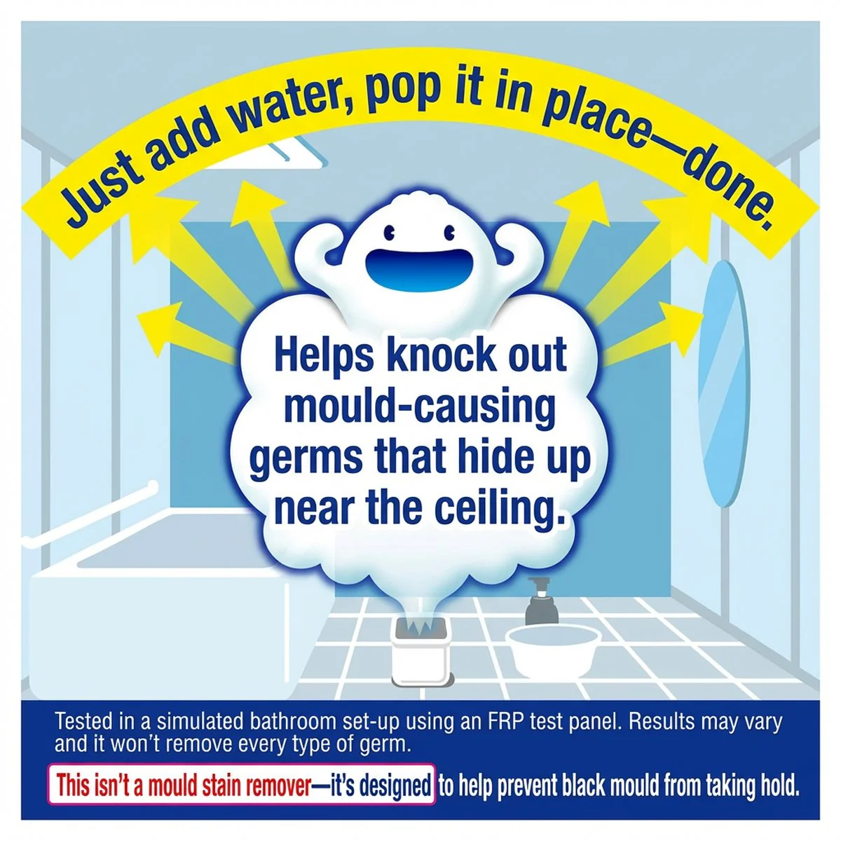 Lion Look Plus Bathroom Mould Prevention Smoke Mint 5g - Anti-Mould Fumigator for Bathroom (Mint Scent) - Image 3
