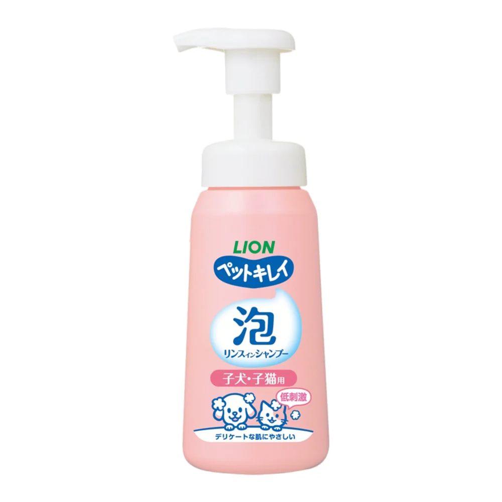 Lion Pet Kirei Foaming Shampoo for Puppies & Kittens – Low-Irritation 230ml