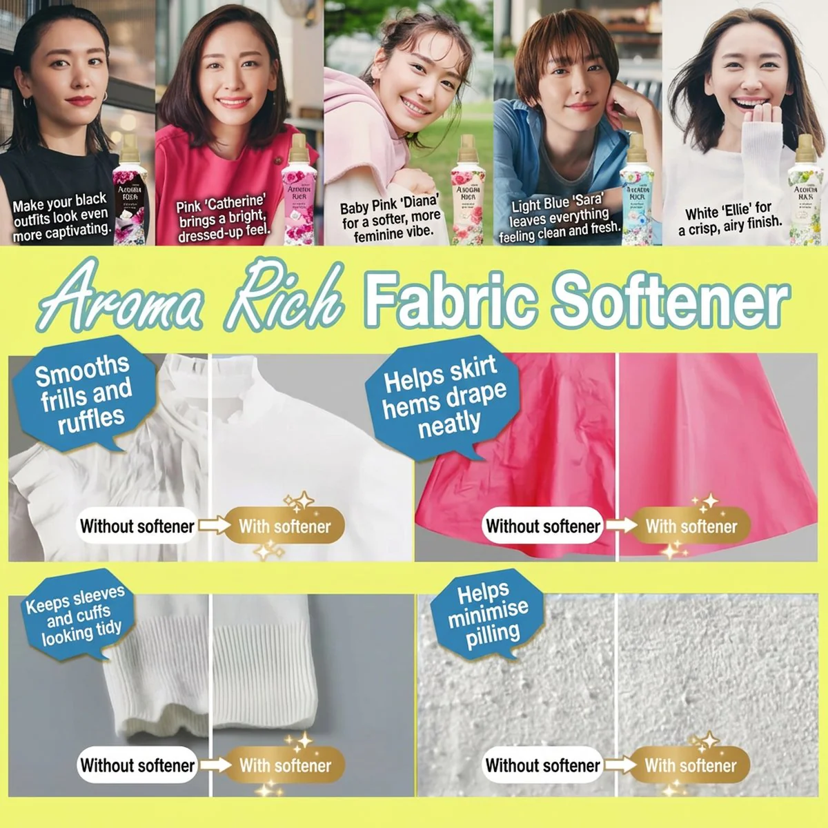 Lion Soflan Aroma Rich Fabric Softener – Juliette 480ml - Fabric Conditioner - Image 4