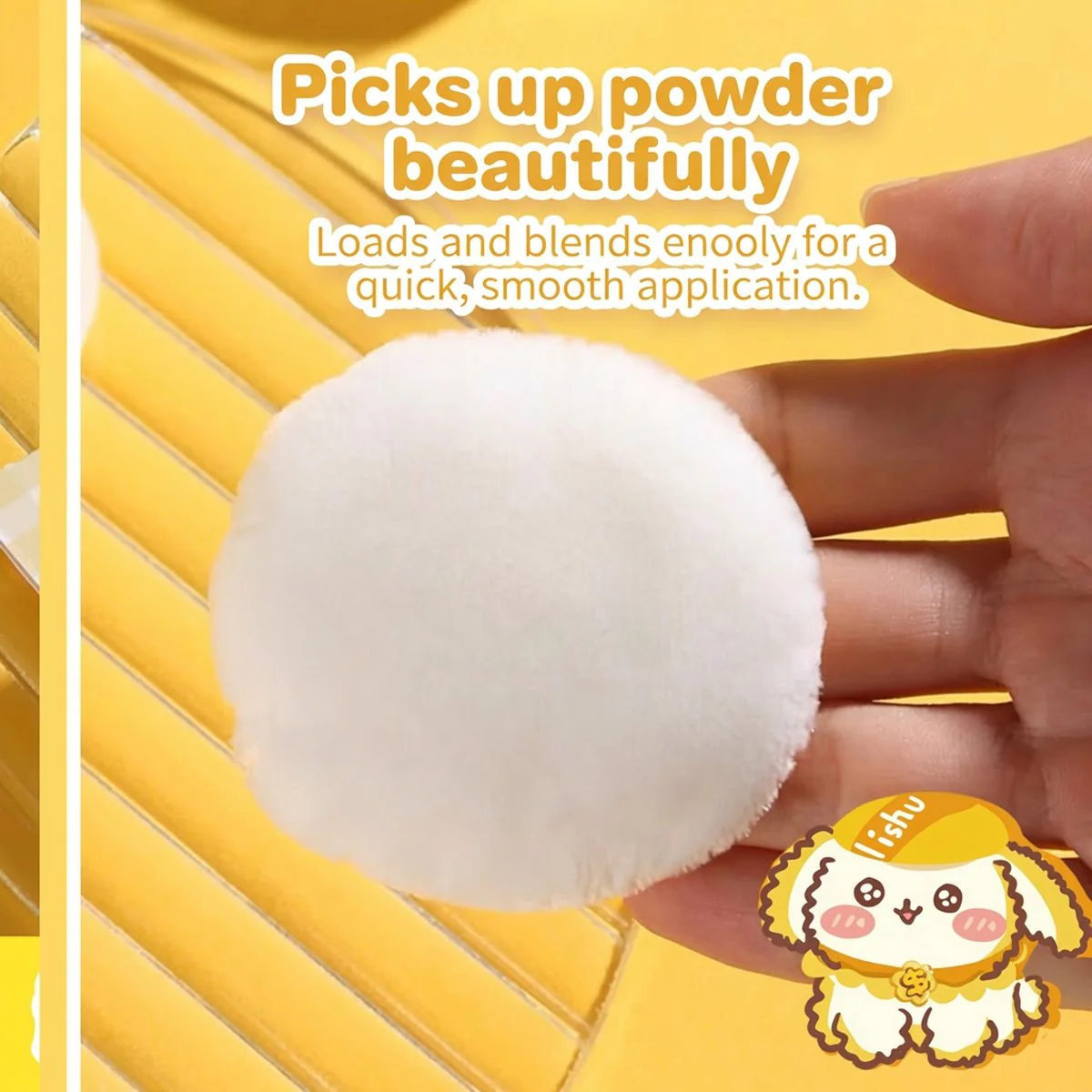 Lishu Powder Puff - Flocked Makeup Puff - Image 4