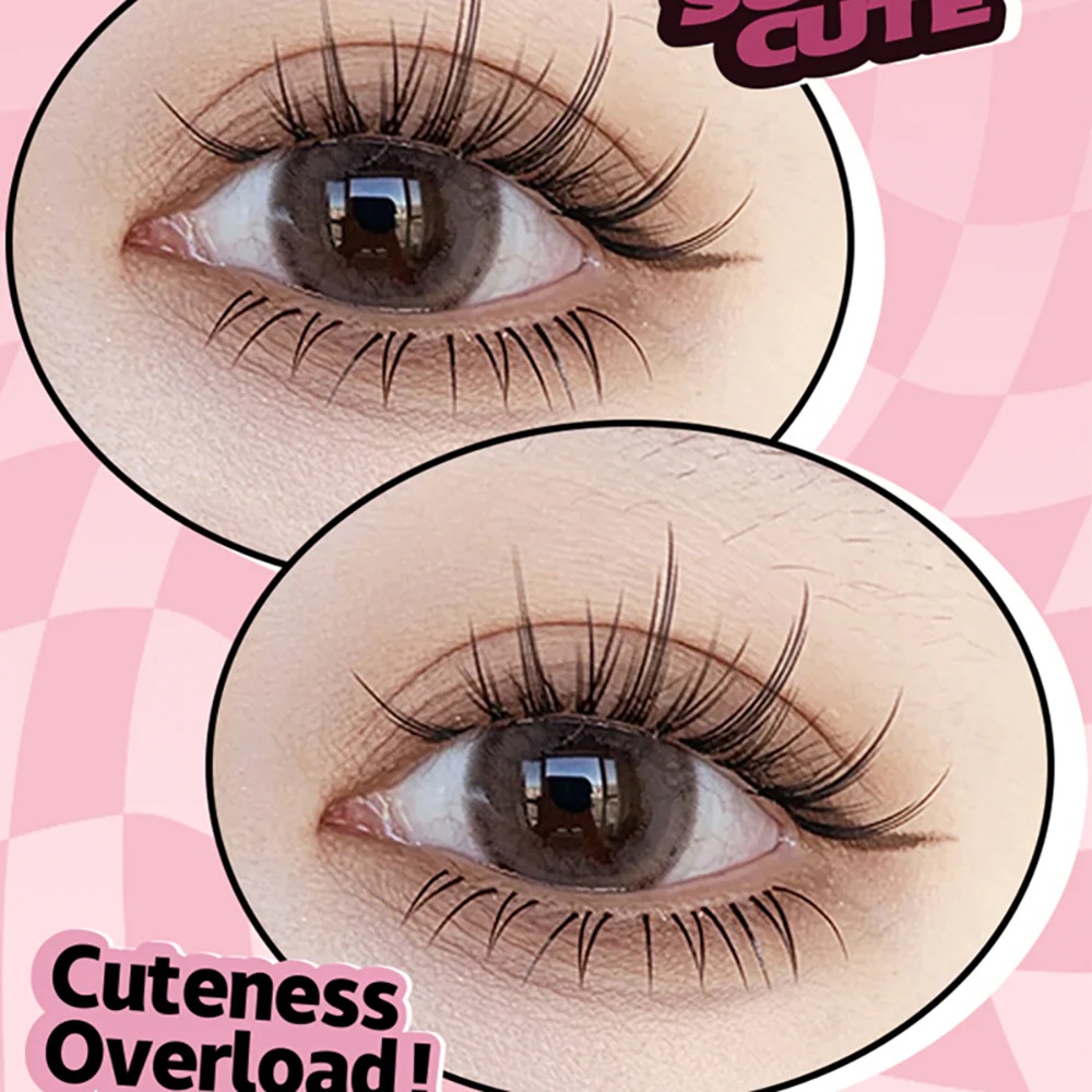 LiShu Pure Desire Cat Ear Manga Style Short False Eyelashes - Image 4