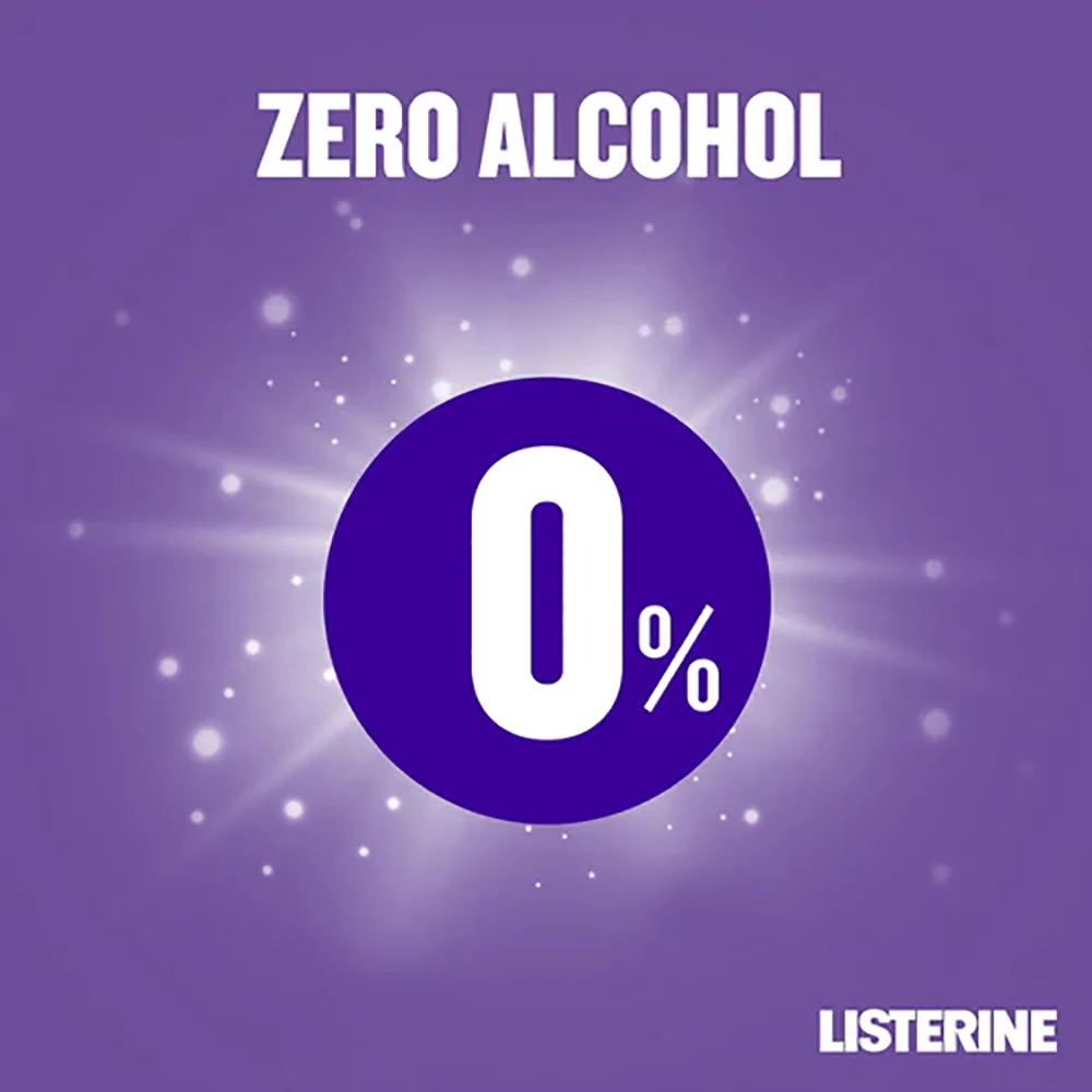 Listerine Total Care Zero Alcohol Mouthwash - Purple, 1L - Image 3