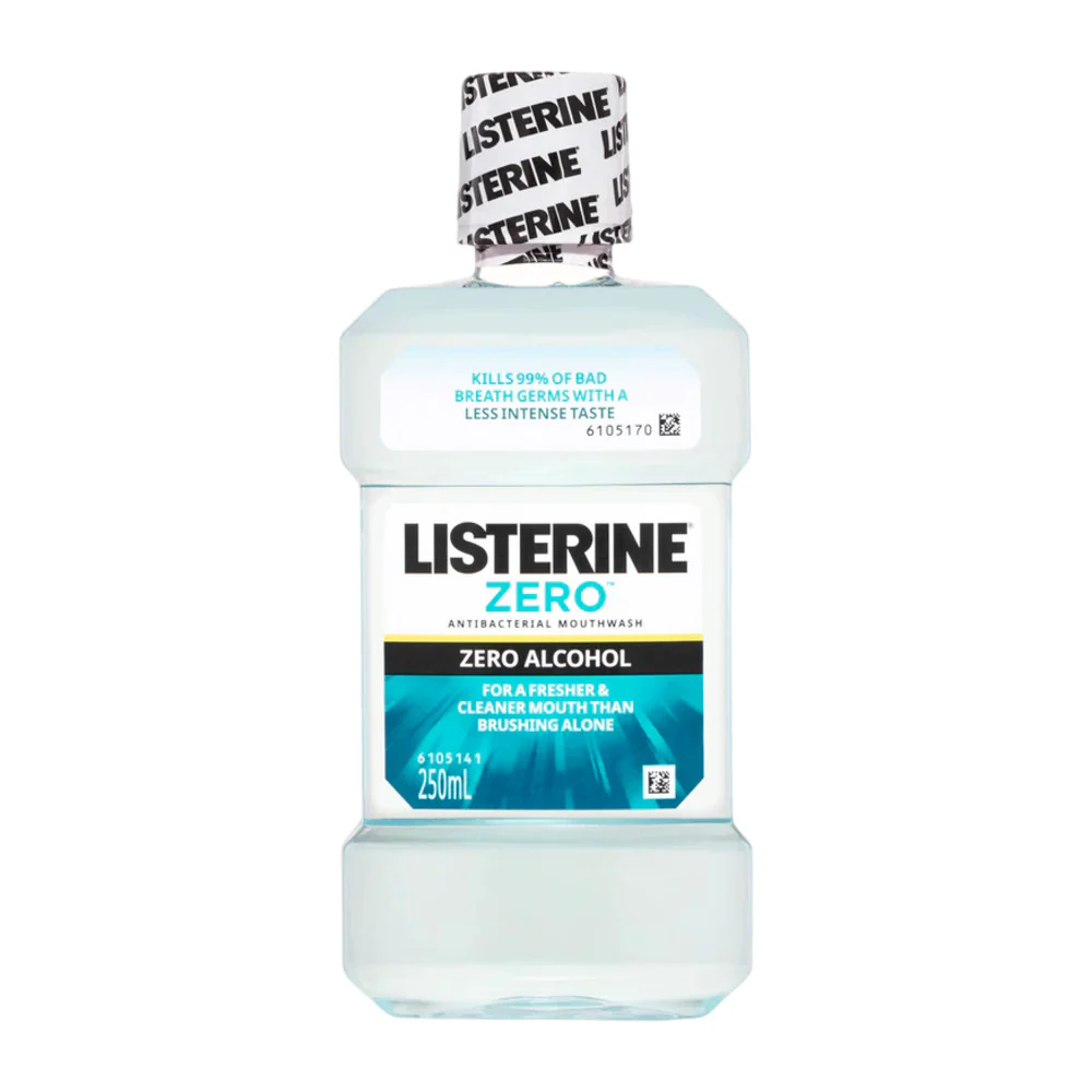 Listerine Zero Alcohol Antibacterial Mouthwash 250mL