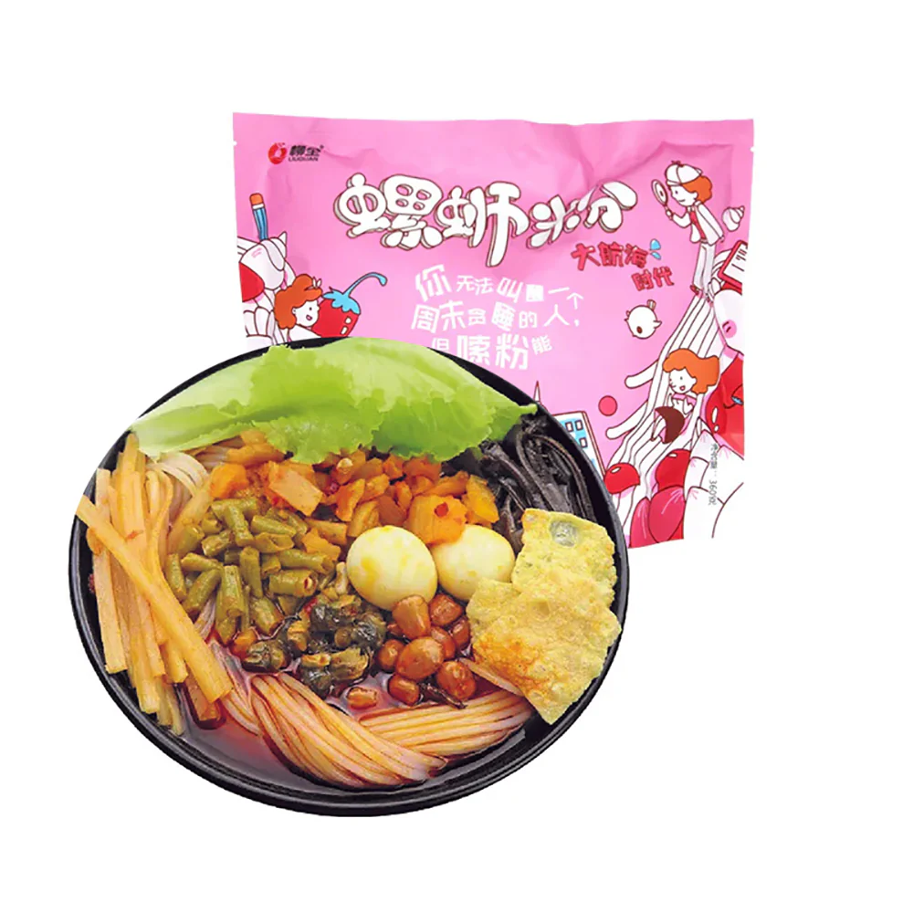 Liu Quan Pink Panda Limited Edition Snail Noodles - 360g