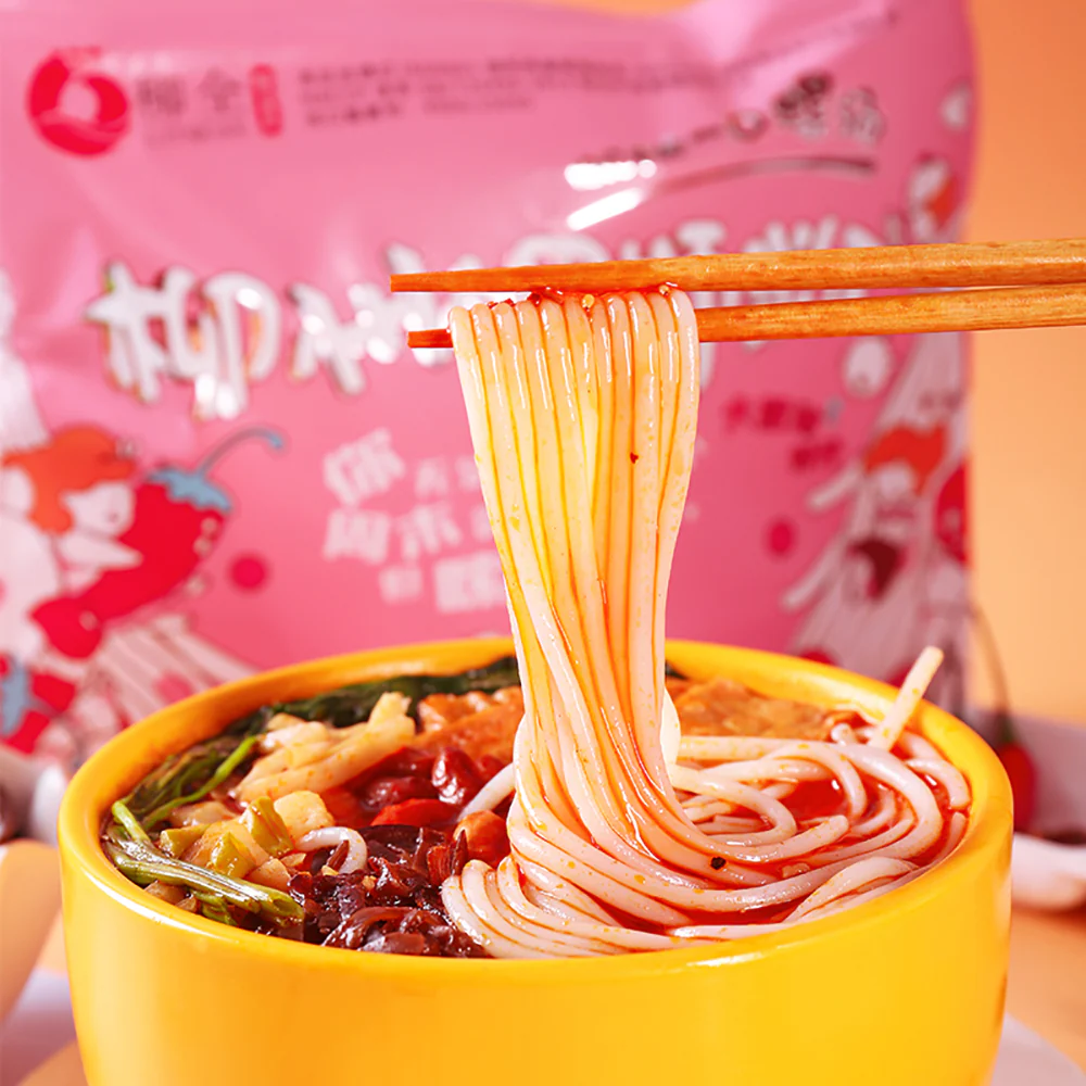 Liu Quan Pink Panda Limited Edition Snail Noodles - 360g - Image 2