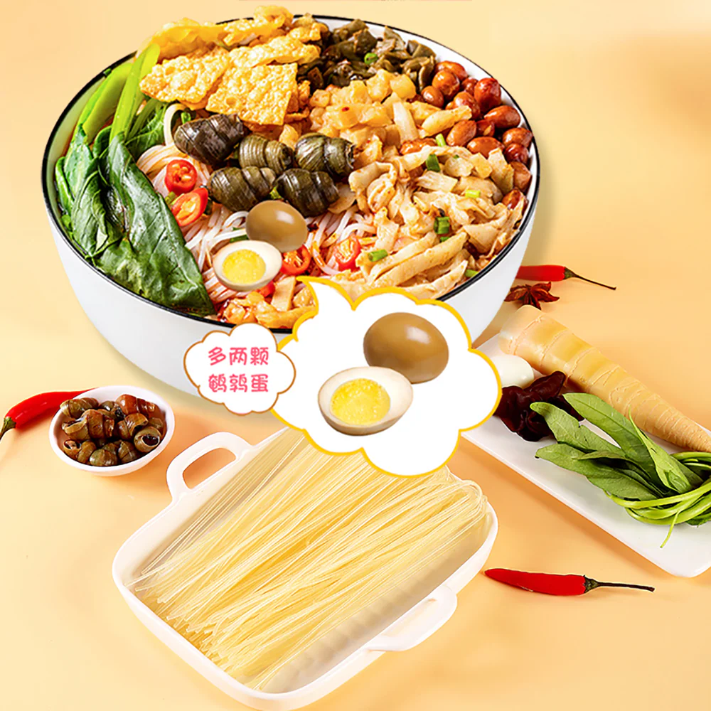 Liu Quan Pink Panda Limited Edition Snail Noodles - 360g - Image 3
