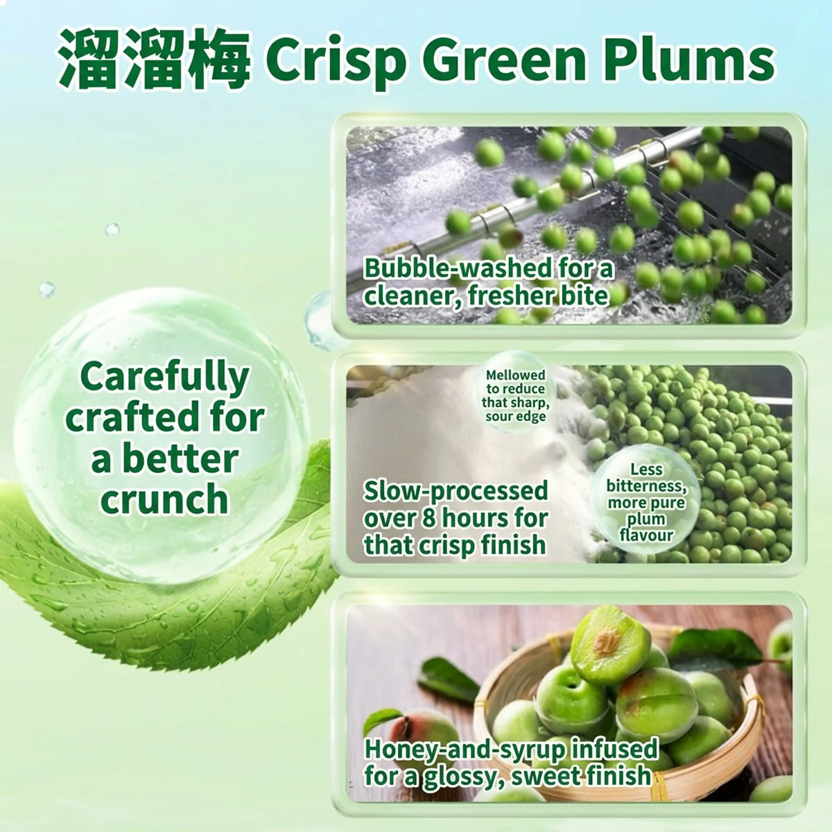 Liuliumei Crispy Green Plums 130g – Fast Sydney Delivery - Image 4