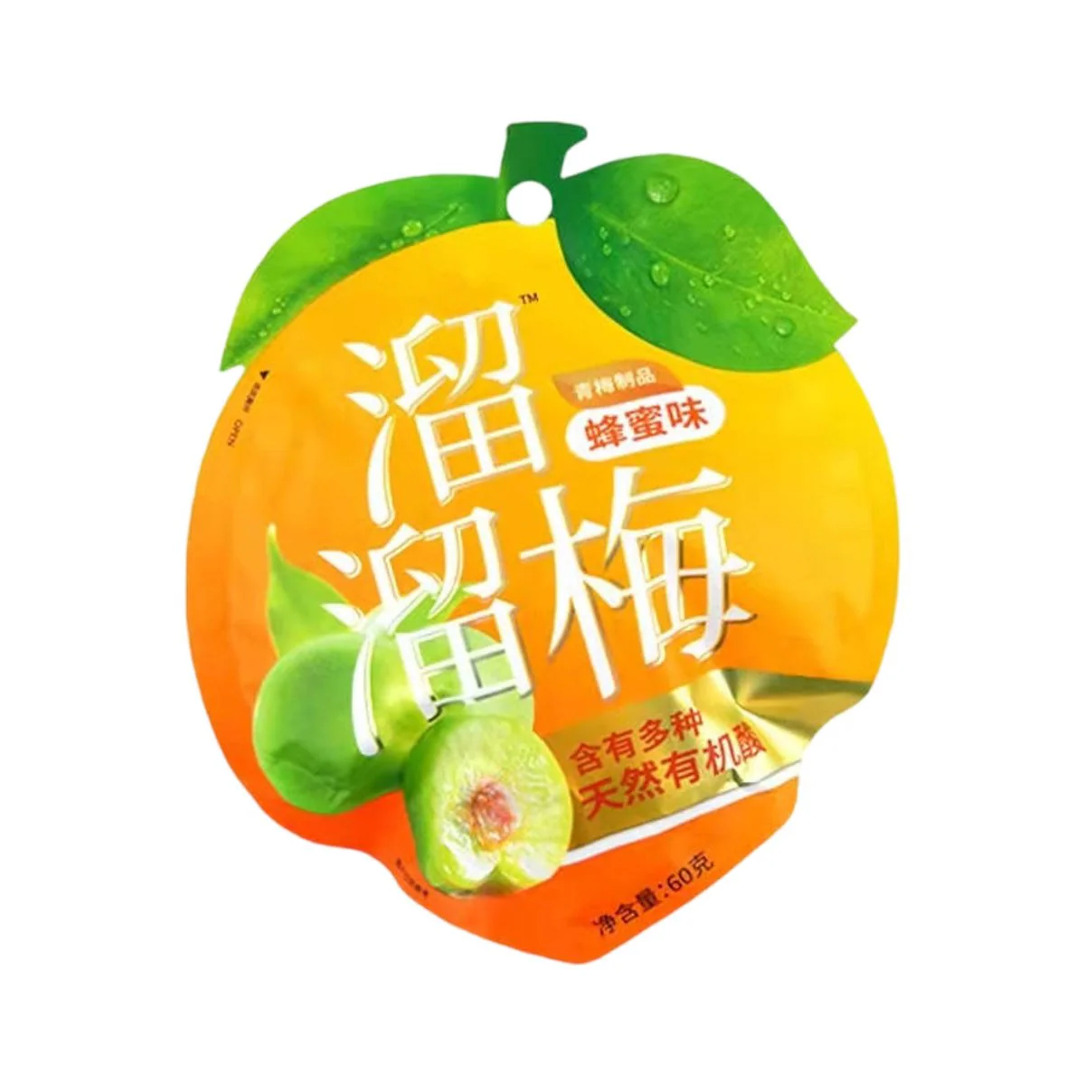 Liuliumei Honey Green Plums 60g - Chewy Preserved Plum Snack