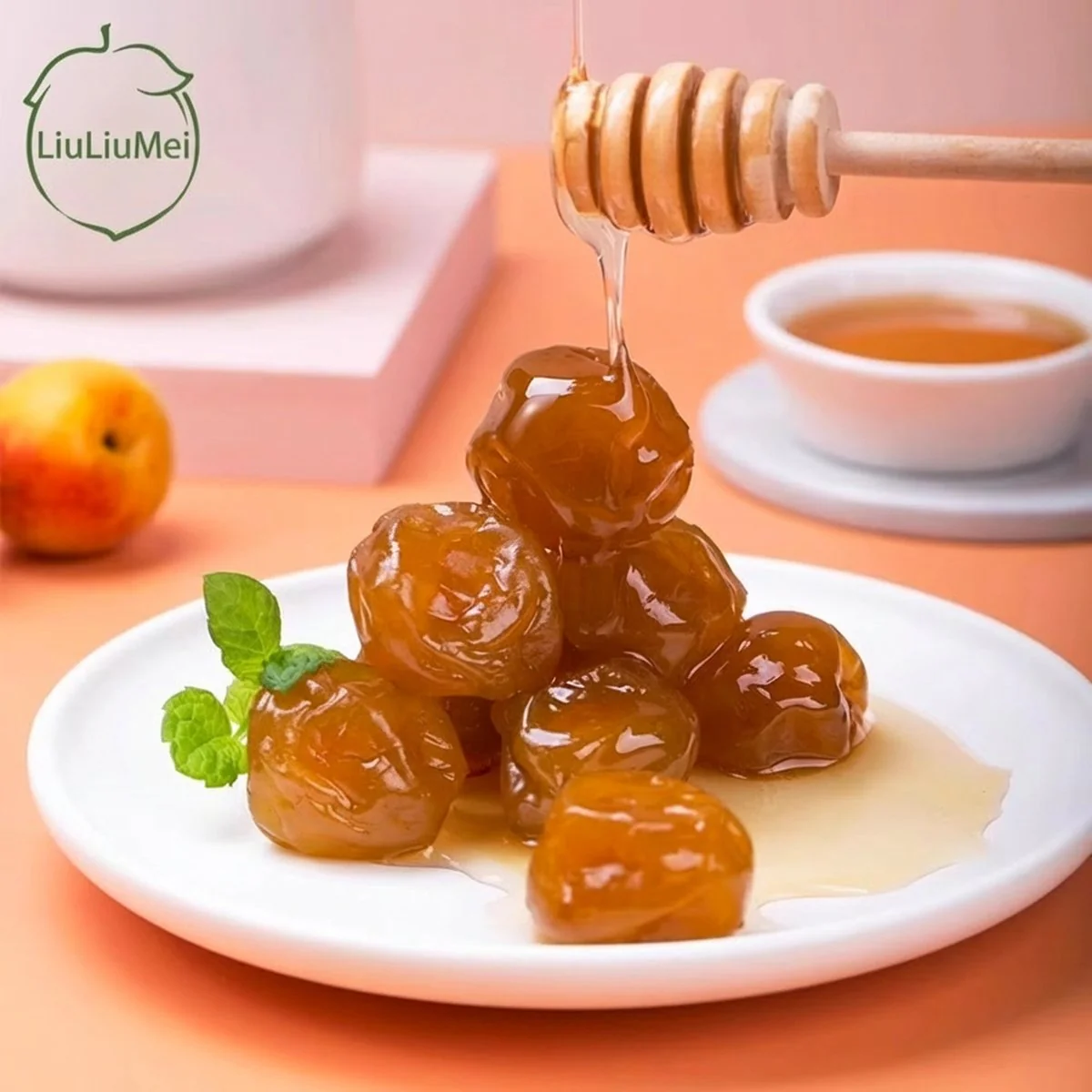Liuliumei Honey Green Plums 60g - Chewy Preserved Plum Snack - Image 3