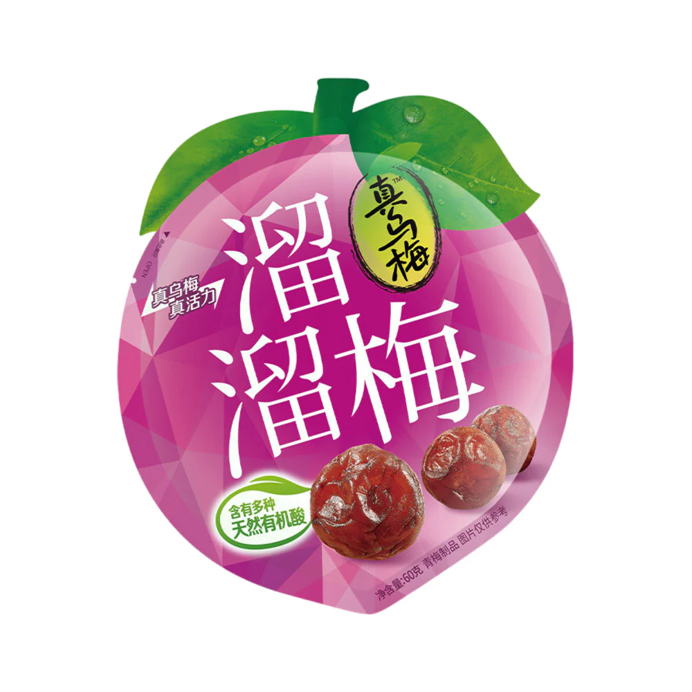 Liuliumei Sour Ume Plums 60g - Chinese Dried Plum Snack