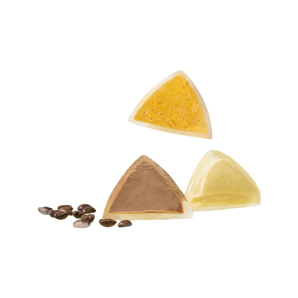 Liumang Yike Assorted Flavor Snowy Mochi - Durian, Mango, Cheese & Latte, 6pcs 324g - Image 3