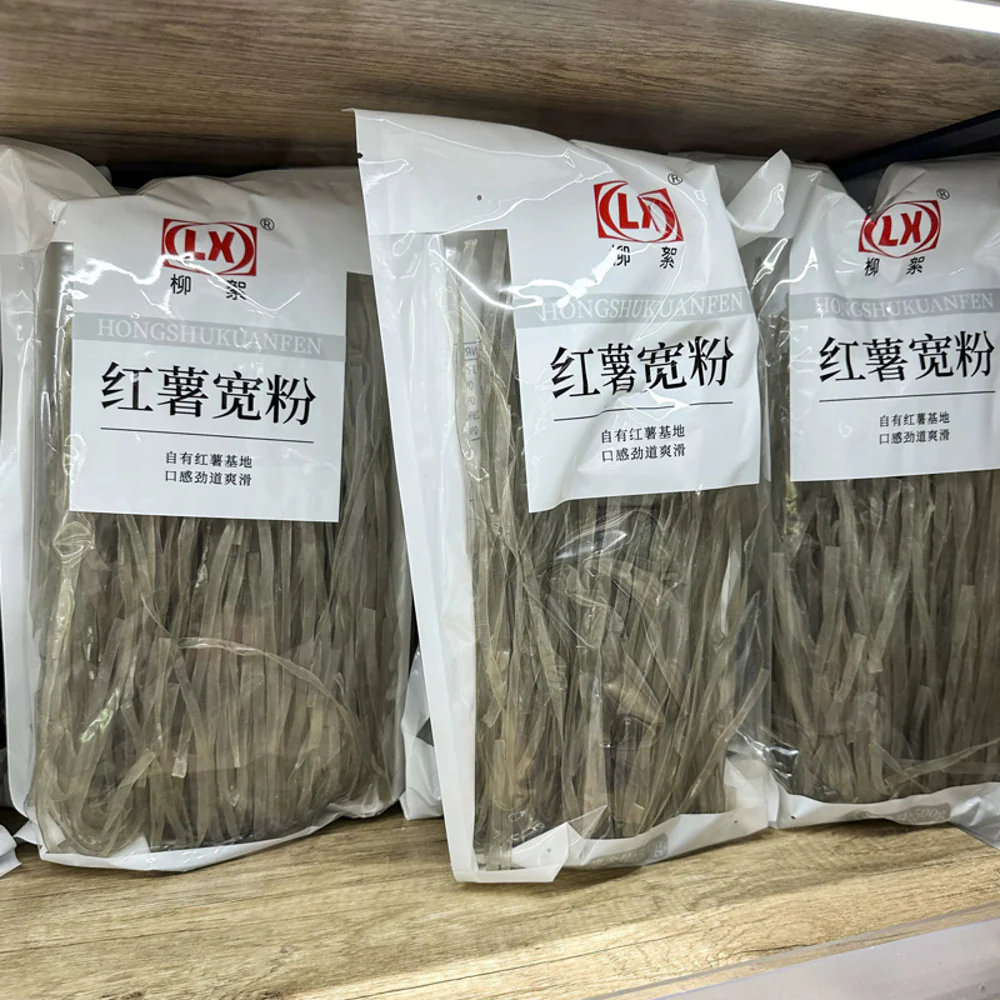 Liuxu Sweet Potato Wide Vermicelli 500g - Chinese Sweet Potato Glass Noodles - Image 2