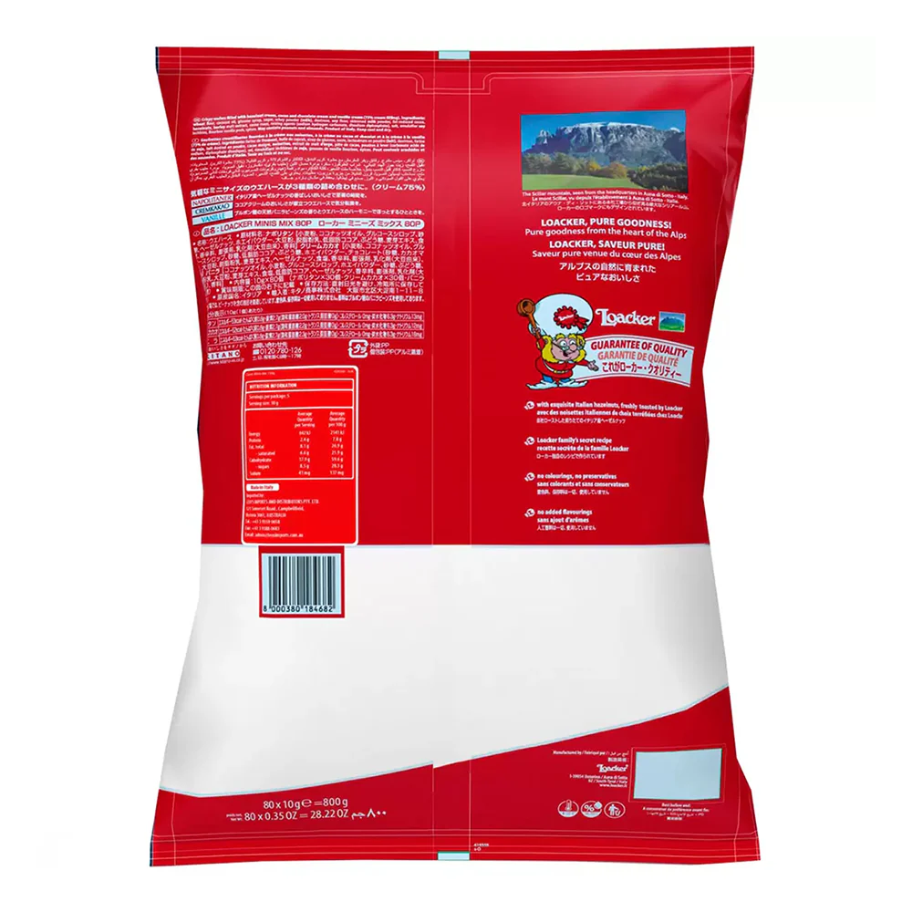 Loacker Minis Crispy Wafers - 800g - Image 2