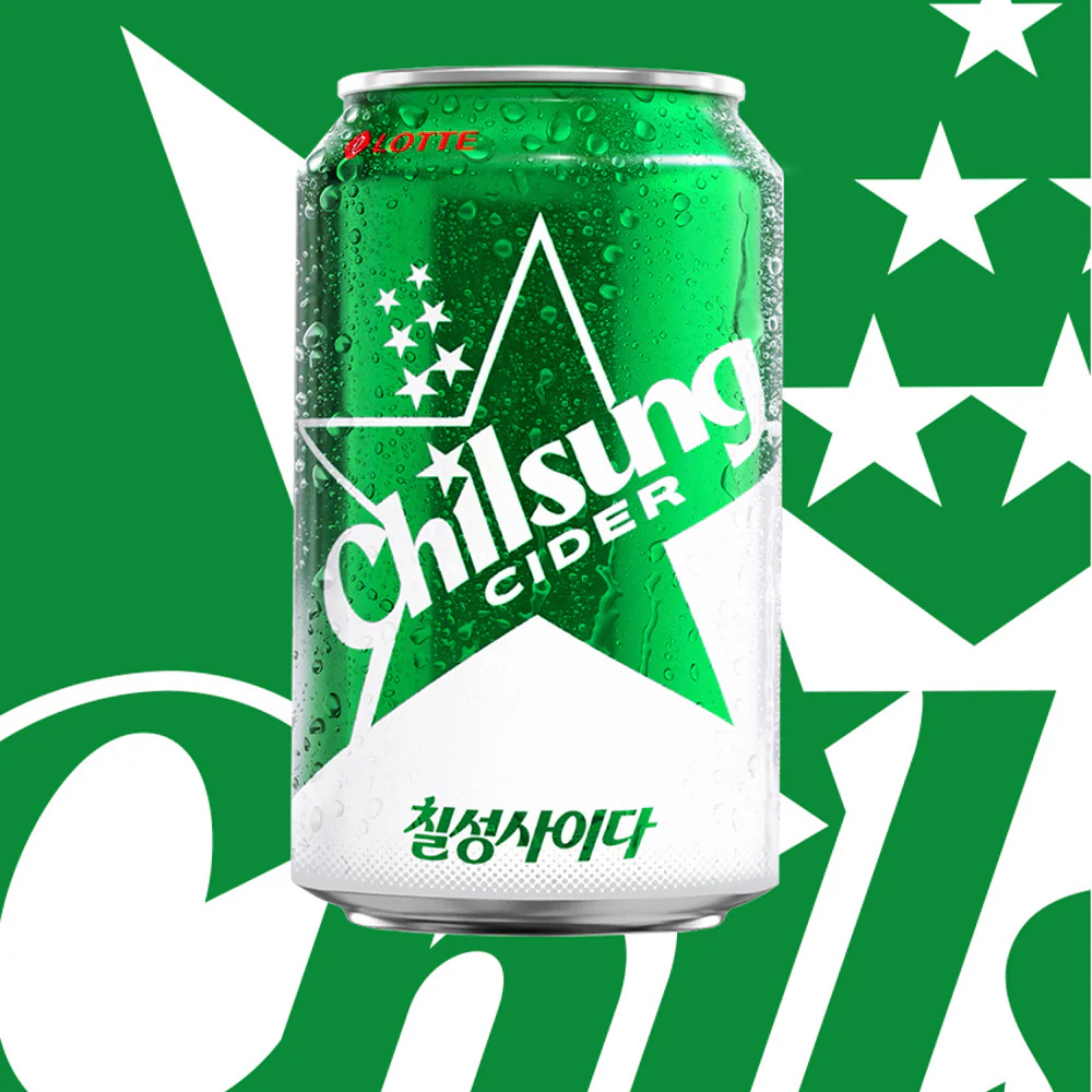Lotte Chilsung Cider Lemon-Lime Soda 355ml x 6 Cans - Image 4