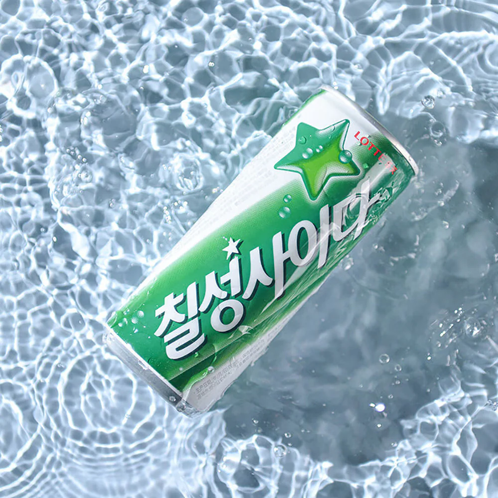 Lotte Chilsung Lemon-Lime Soda 250ml x 6 Cans - Image 4