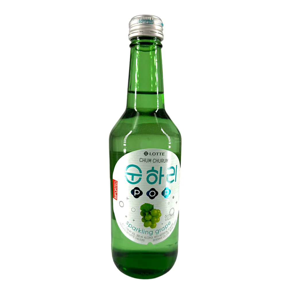 Lotte Chum Churum Soju Sparkling Green Grape Flavor 12% - 360ml