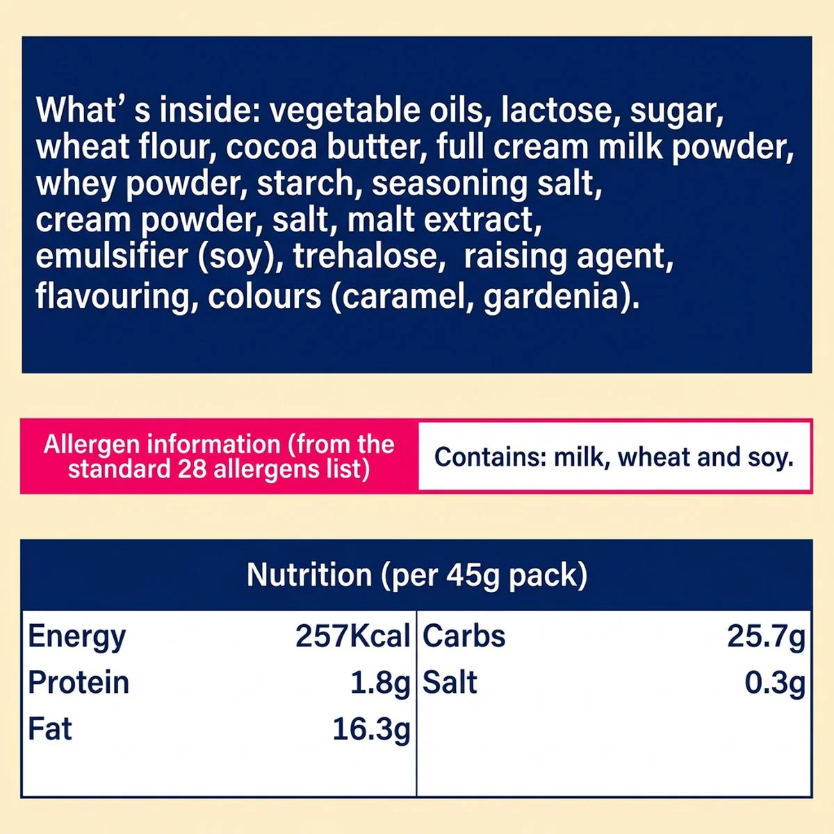 Lotte Crunky Salted Vanilla White Chocolate with Pink Rock Salt – 45g - Image 2