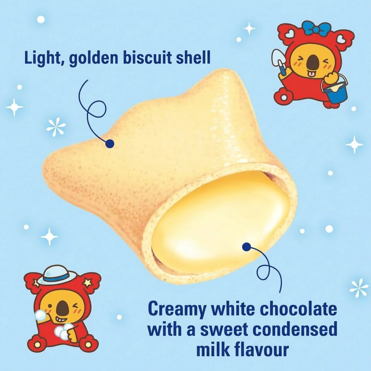 Lotte Koala's March Condensed Milk White Chocolate-Filled Biscuits 46g - Image 3