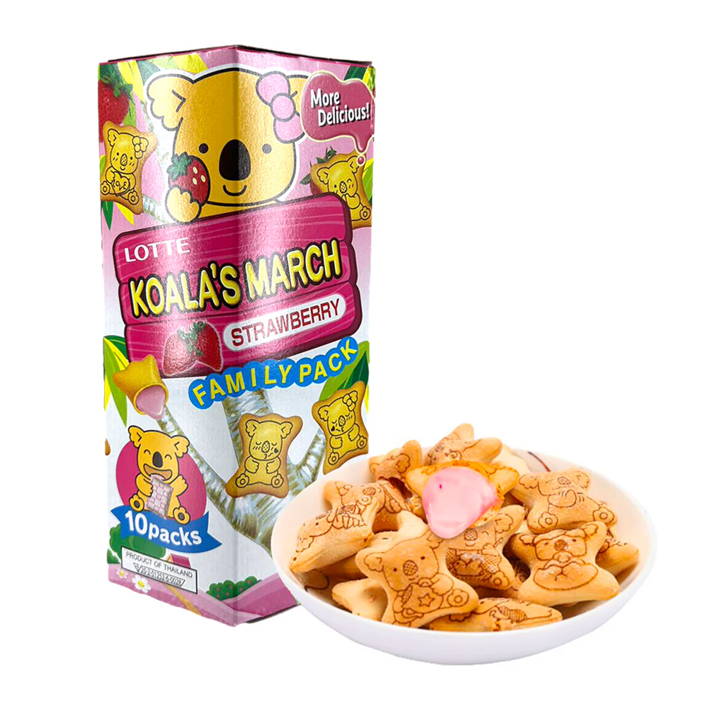 Lotte Koala's March Strawberry Biscuits - 195g