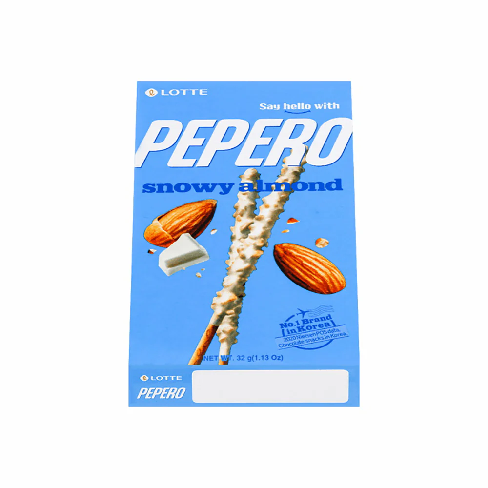 Lotte Pepero Snowy Almond Biscuit Sticks - 32g - Image 3