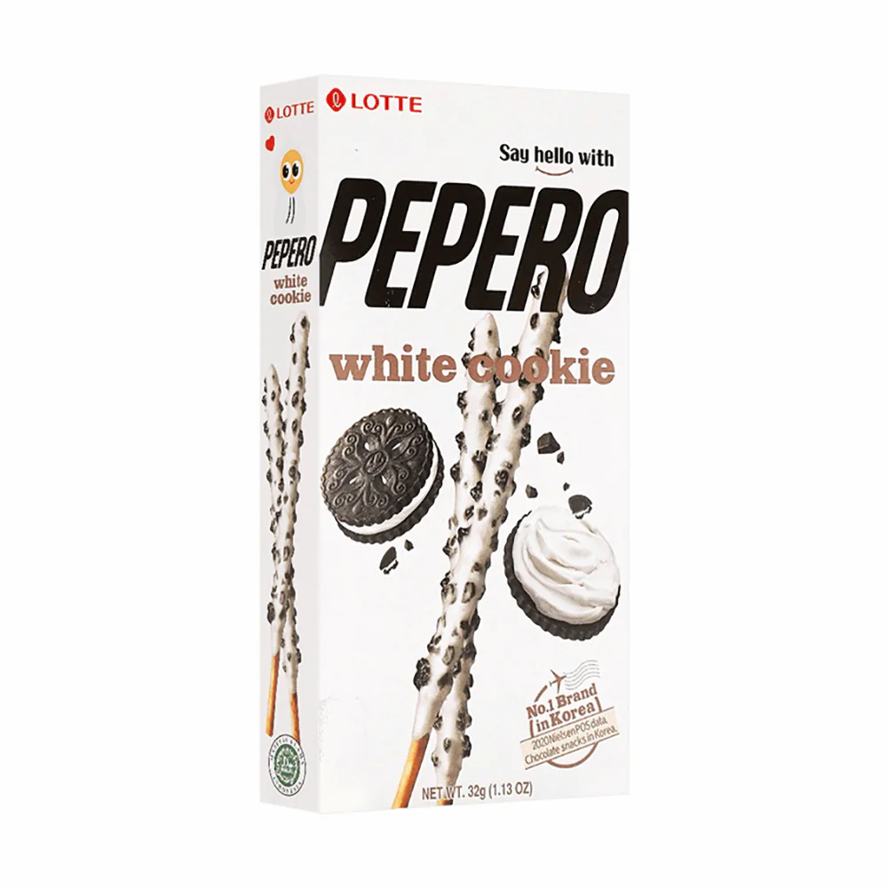 Lotte Pepero White Cookie Sticks - 32g - Image 3