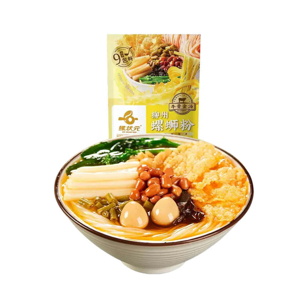 Luo Zhuang Yuan Beef Bone Golden Broth Luosifen 350g - Liuzhou River Snail Rice Noodles