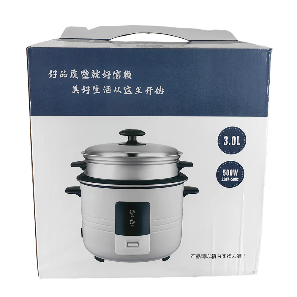 Luxury Home Rice Cooker White 500W 3L