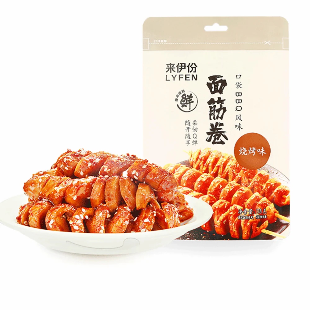 Lyfen BBQ Flavor Gluten Rolls - 118g