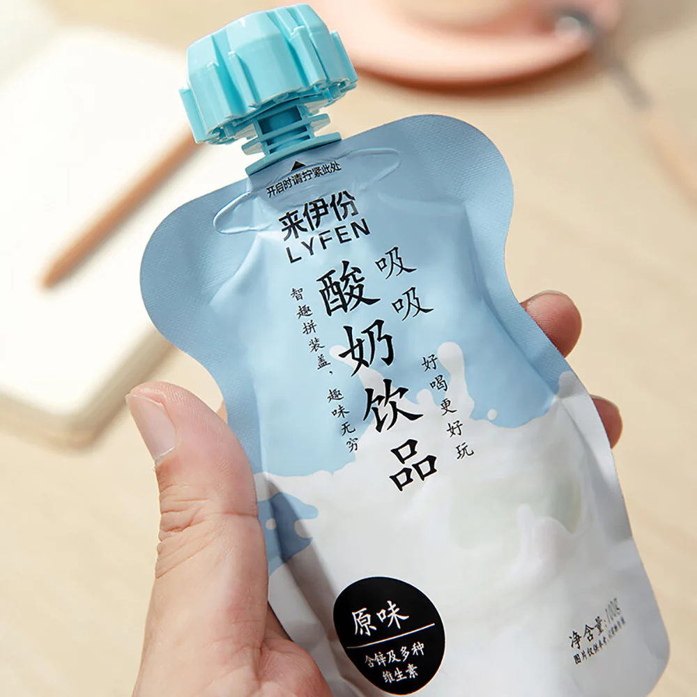Lyfen Original Flavor Squeezable Yogurt Drink - 100g - Image 3