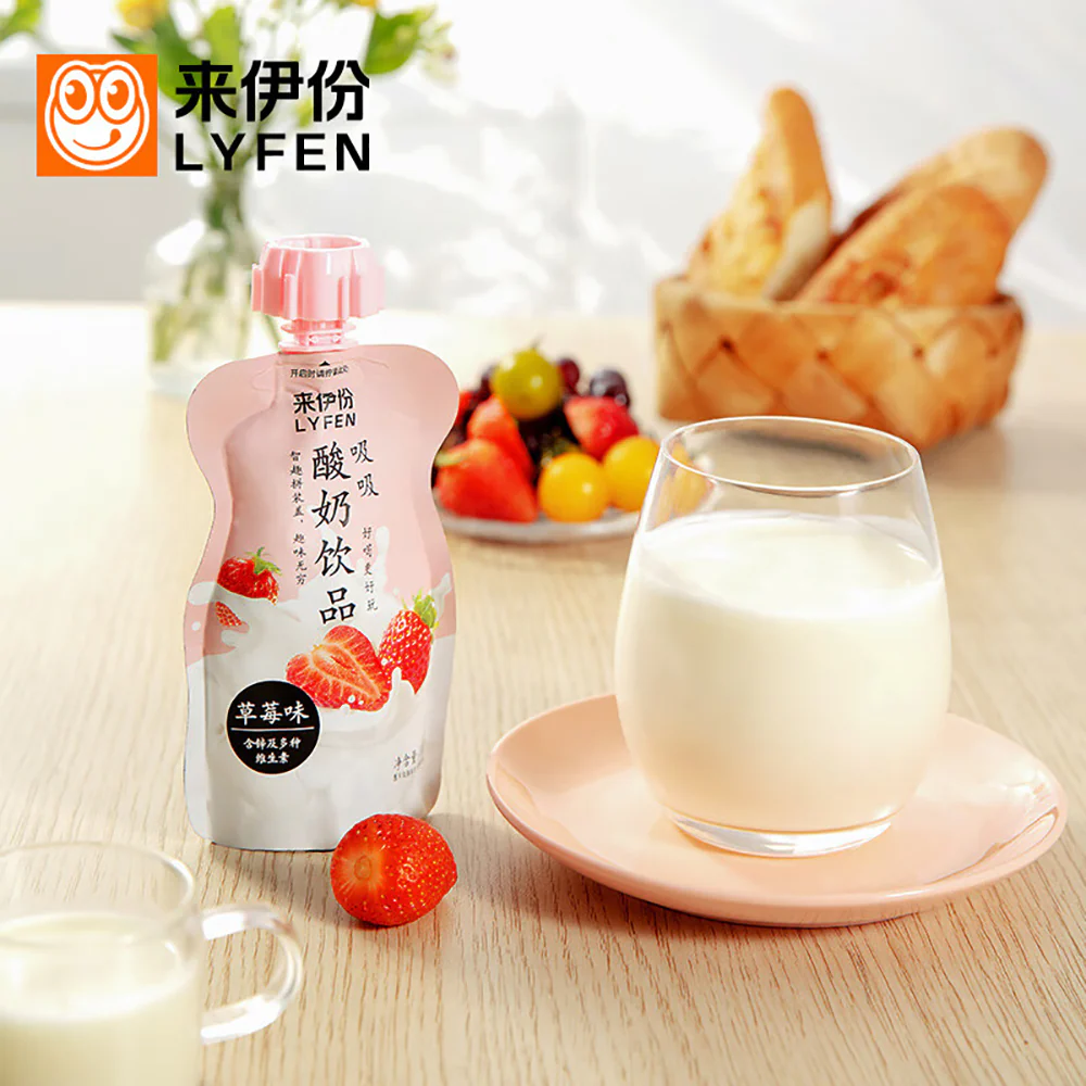 Lyfen Strawberry Flavored Yogurt Drink - 100g - Image 2