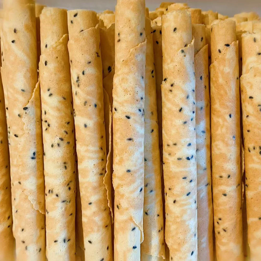 Lyu Taiwanese Handmade Egg Rolls – Black Sesame 280g - Image 2