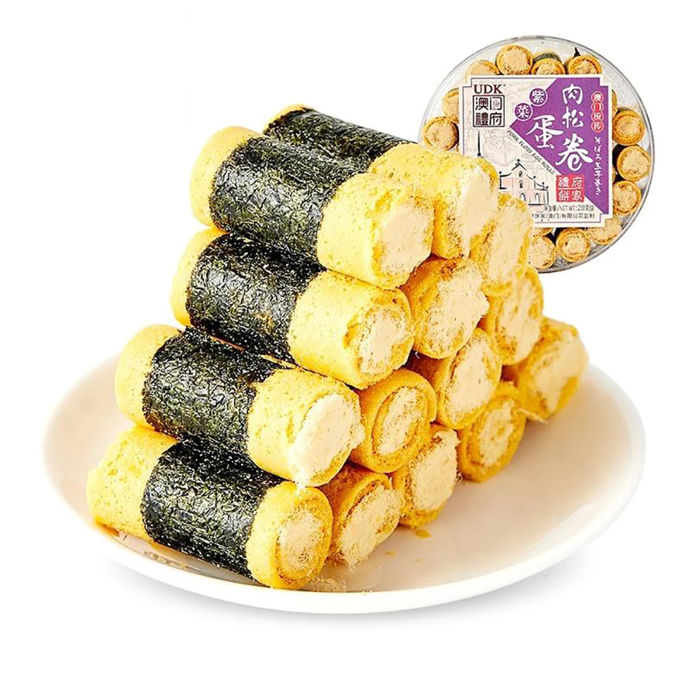 Macau Gift House Seaweed Pork Floss Egg Rolls - 230g