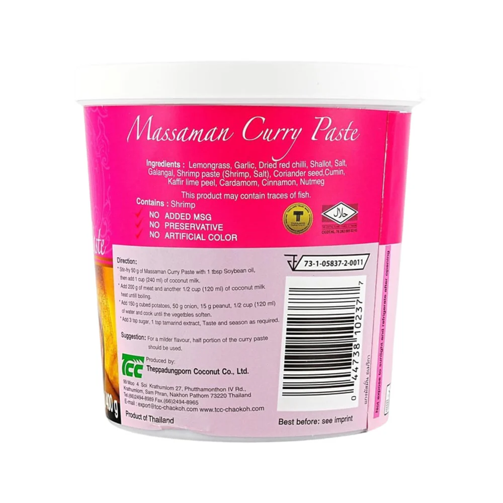 Mae Ploy Massaman Curry Paste 400g - Authentic Thai Curry Paste - Image 3