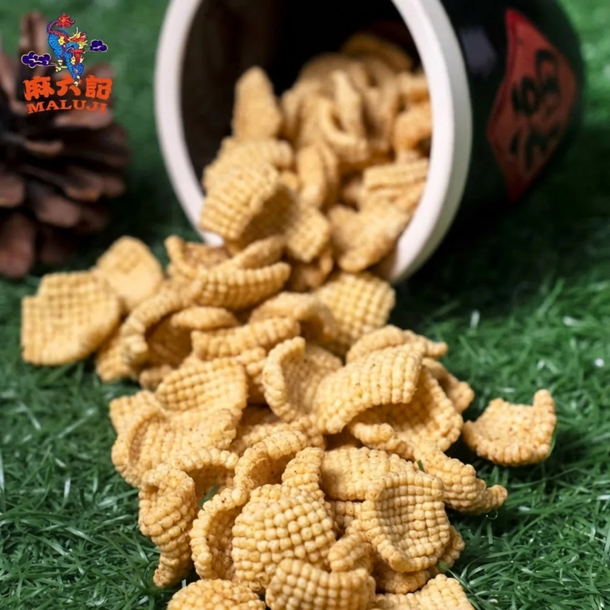 MALUJI Guoba Rice Crackers – Mao Xuewang (Spicy Hot Pot) Flavor 128g - Image 4
