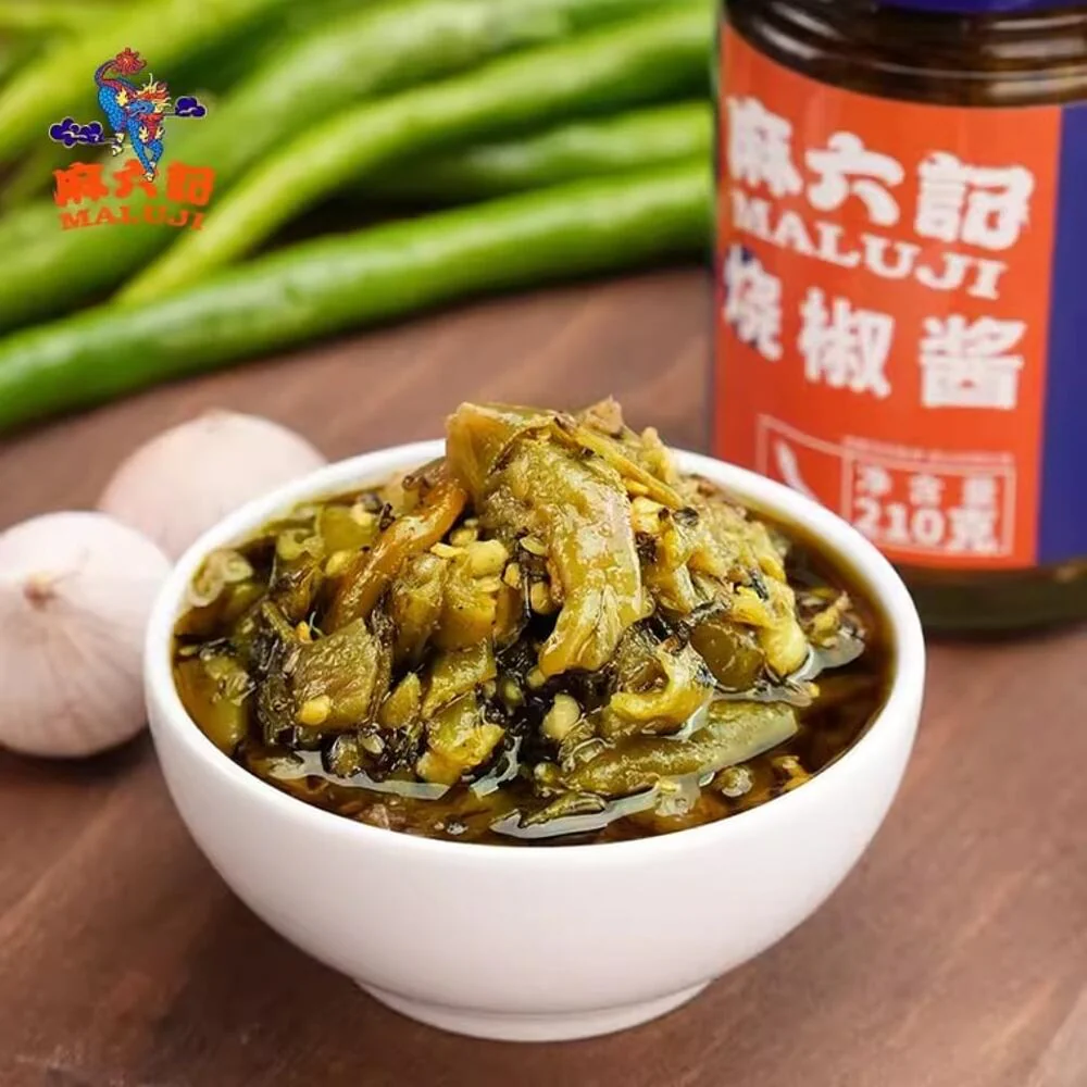 Maluji Roasted Green Chili Sauce 210g - Charred Chili Relish - Image 4