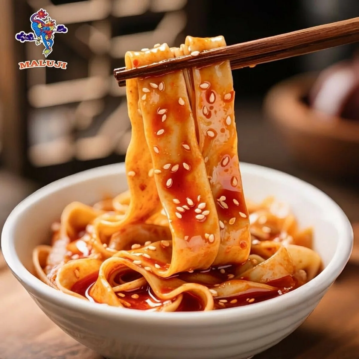 Maluji Saucy Potato Noodles Cup 242g - Instant Spicy Vermicelli Bowl - Image 3