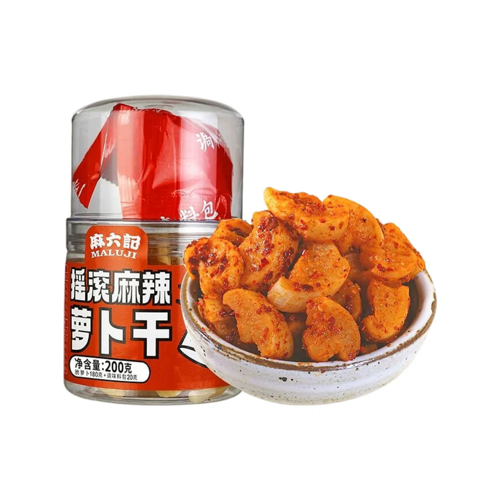 Maluji Sichuan Mala Pickled Radish – 200g Jar