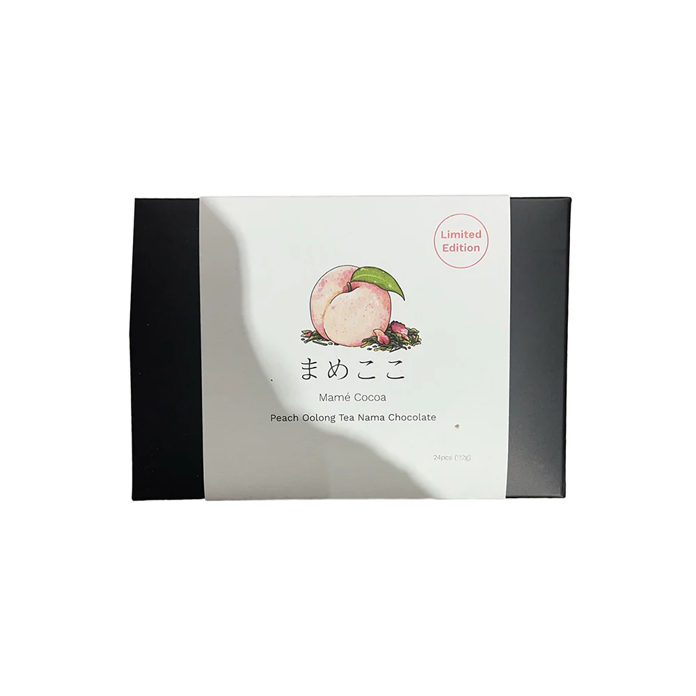 Mame Cocoa Peach Oolong Tea Nama Choco - 24 Pieces, 112g - Image 2